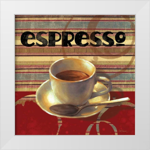 Espresso White Modern Wood Framed Art Print by Robinson, Carol