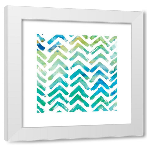 Amalfi Breeze III White Modern Wood Framed Art Print by Robinson, Carol