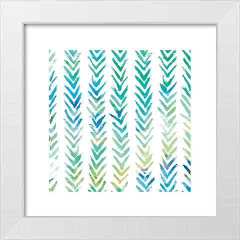 Amalfi Breeze IV White Modern Wood Framed Art Print by Robinson, Carol