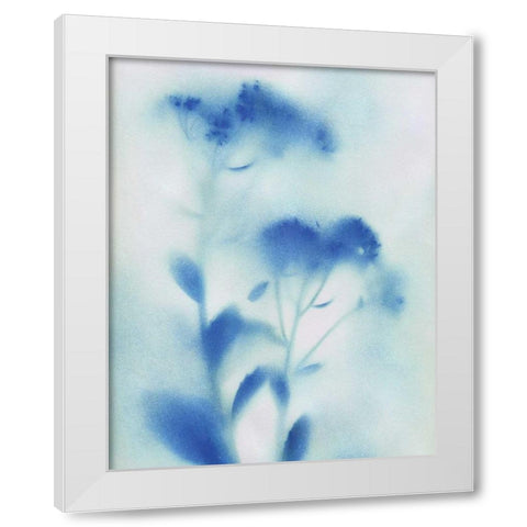 Misty Meadow Flowers White Modern Wood Framed Art Print by Craven, Katrina