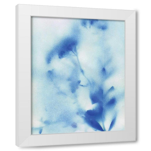 Misty Meadow Flowers White Modern Wood Framed Art Print by Craven, Katrina