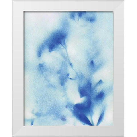 Misty Meadow Flowers White Modern Wood Framed Art Print by Craven, Katrina