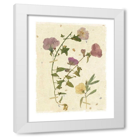 Pressed Morning White Modern Wood Framed Art Print by Robinson, Carol