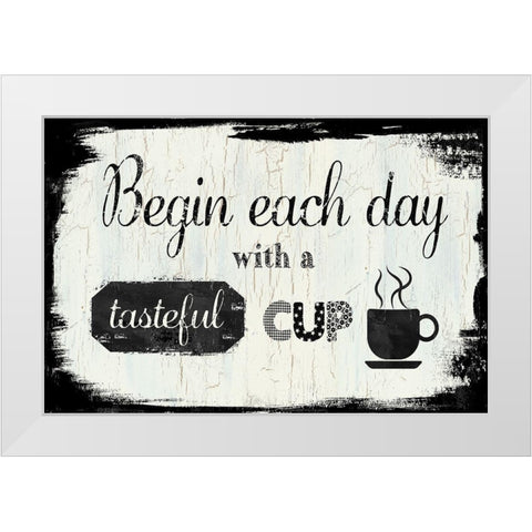 Tasteful Cup White Modern Wood Framed Art Print by Nan