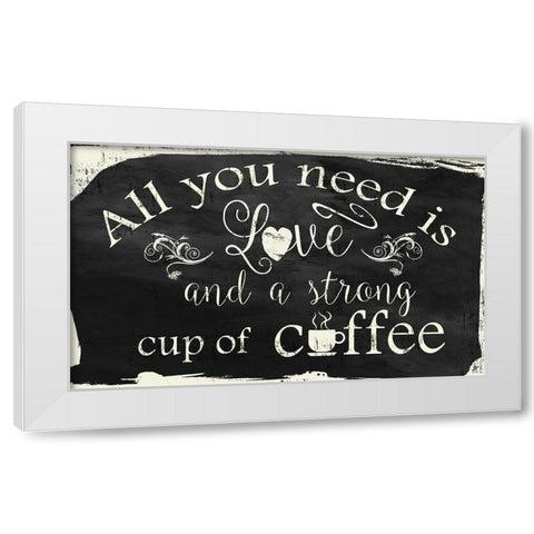 All You Need Is White Modern Wood Framed Art Print by Nan