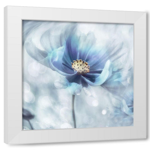 Feeling of Blue I White Modern Wood Framed Art Print by Weisz, Irene