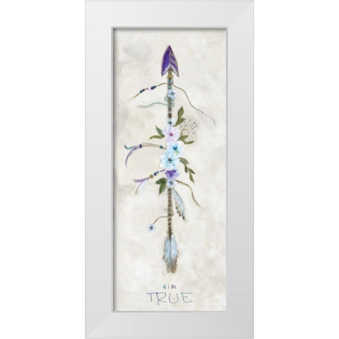 Boho Arrow II White Modern Wood Framed Art Print by Dunlap, Marilyn