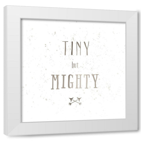 Tiny But Mighty White Modern Wood Framed Art Print by Murray, Amanda