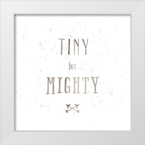 Tiny But Mighty White Modern Wood Framed Art Print by Murray, Amanda