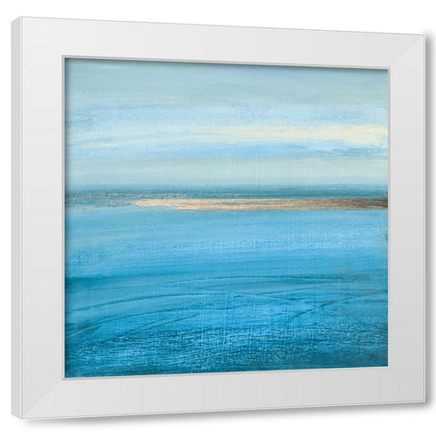Ocean Currents I White Modern Wood Framed Art Print by Jill, Susan