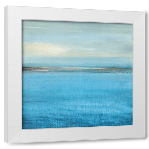 Ocean Currents II White Modern Wood Framed Art Print by Jill, Susan