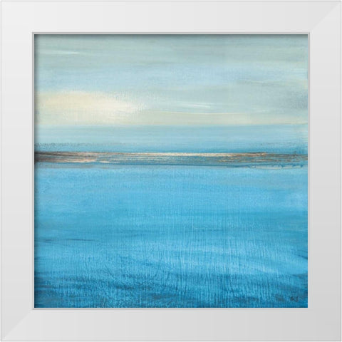 Ocean Currents II White Modern Wood Framed Art Print by Jill, Susan