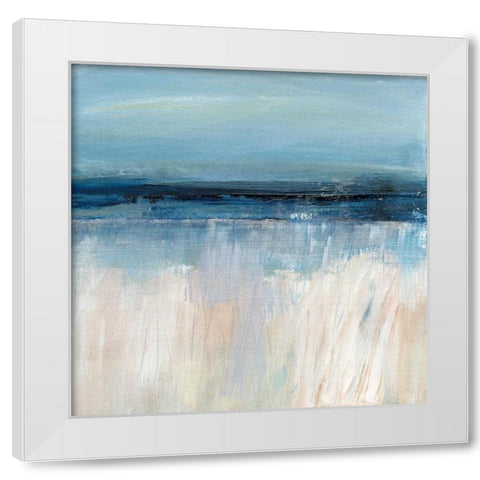 On The Severn I White Modern Wood Framed Art Print by Jill, Susan
