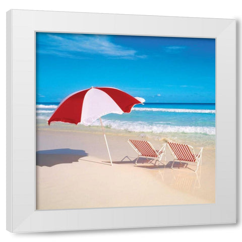 Bright Beach IV White Modern Wood Framed Art Print by Delimont, Danita