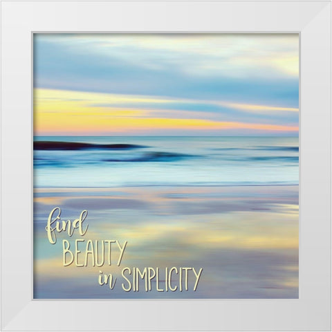 Find Beauty White Modern Wood Framed Art Print by Friel, Bernard