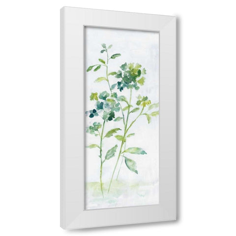 Meadow Silhouette I White Modern Wood Framed Art Print by Nan
