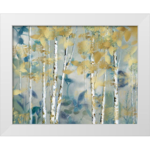 Gilded Forest I White Modern Wood Framed Art Print by Nan