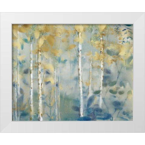 Gilded Forest II White Modern Wood Framed Art Print by Nan
