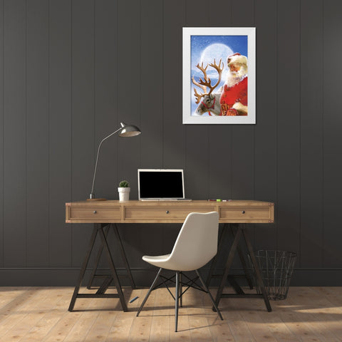Harnessing Up White Modern Wood Framed Art Print by Mendez, Simon