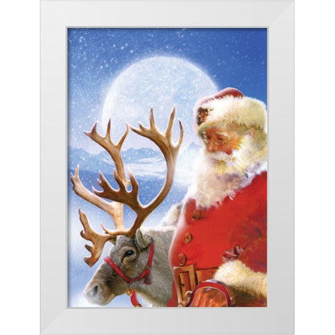Harnessing Up White Modern Wood Framed Art Print by Mendez, Simon