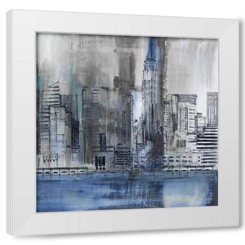 Empire State White Modern Wood Framed Art Print by Jill, Susan