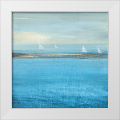 Waiting On The Wind II White Modern Wood Framed Art Print by Jill, Susan