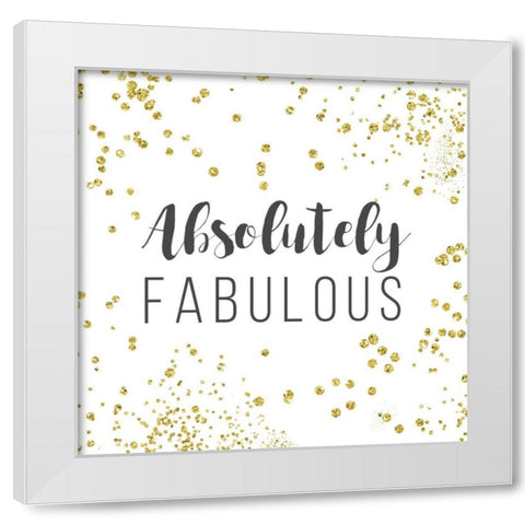 Absolutely Fabulous White Modern Wood Framed Art Print by Murray, Amanda