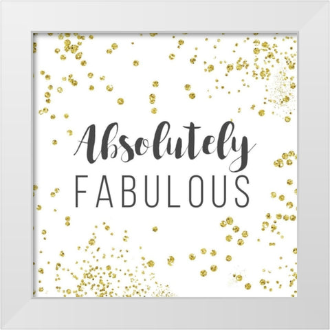 Absolutely Fabulous White Modern Wood Framed Art Print by Murray, Amanda