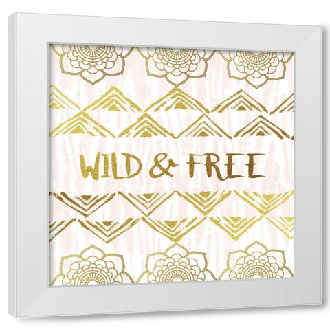 Wild and Free White Modern Wood Framed Art Print by Murray, Amanda