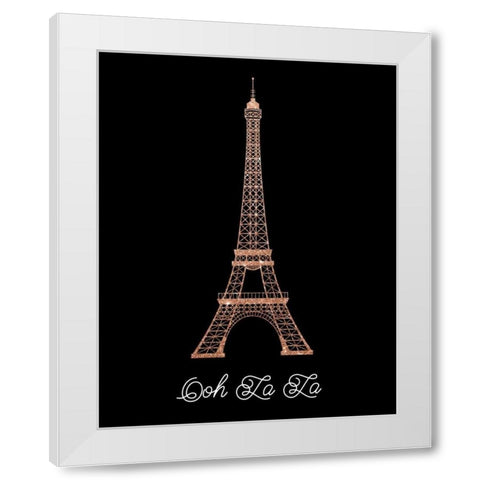 Ooh La La White Modern Wood Framed Art Print by Murray, Amanda