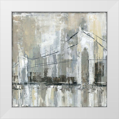 Midtown Bridge I White Modern Wood Framed Art Print by Robinson, Carol