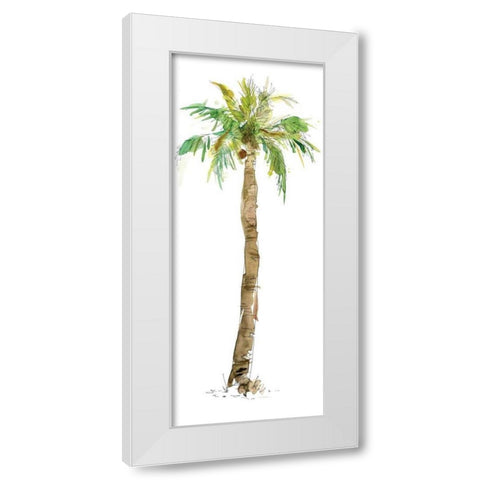 Washed Palm I White Modern Wood Framed Art Print by Robinson, Carol