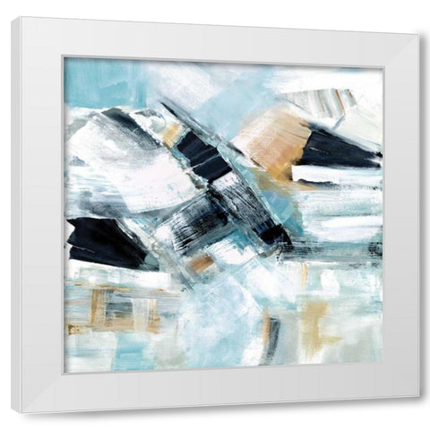 River Dance II White Modern Wood Framed Art Print by Shapiro, Judith