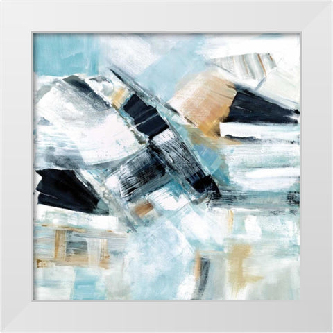 River Dance II White Modern Wood Framed Art Print by Shapiro, Judith