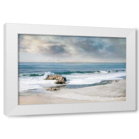 A Forever White Modern Wood Framed Art Print by Calascibetta, Mike