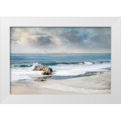 A Forever White Modern Wood Framed Art Print by Calascibetta, Mike