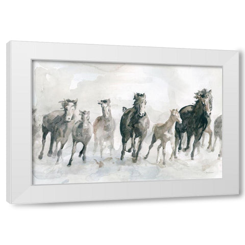 Running Wild White Modern Wood Framed Art Print by Robinson, Carol