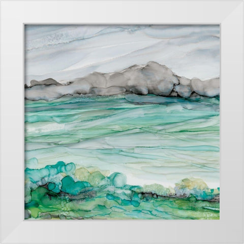 Sea of Marble II White Modern Wood Framed Art Print by Robinson, Carol