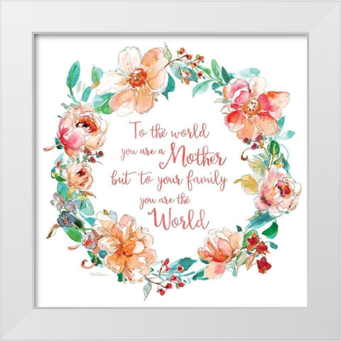 You Are the World White Modern Wood Framed Art Print by Robinson, Carol