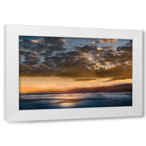 A Dream Away White Modern Wood Framed Art Print by Calascibetta, Mike