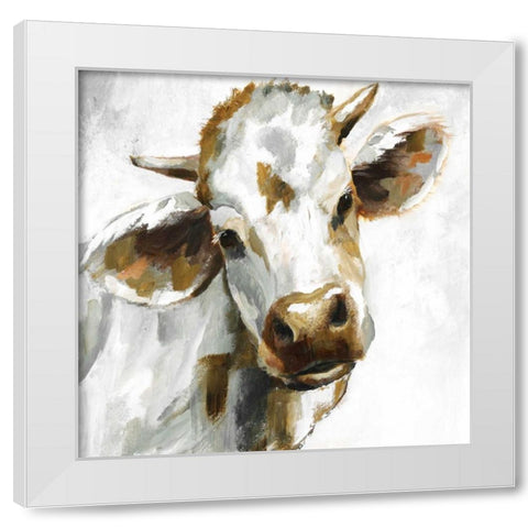 Dairy Dandy White Modern Wood Framed Art Print by Nan