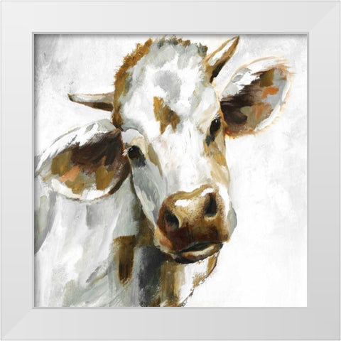 Dairy Dandy White Modern Wood Framed Art Print by Nan