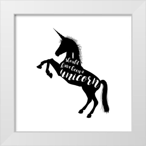 Should Have Been A White Modern Wood Framed Art Print by Murray, Amanda