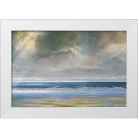Reflection of White Modern Wood Framed Art Print by Calascibetta, Mike