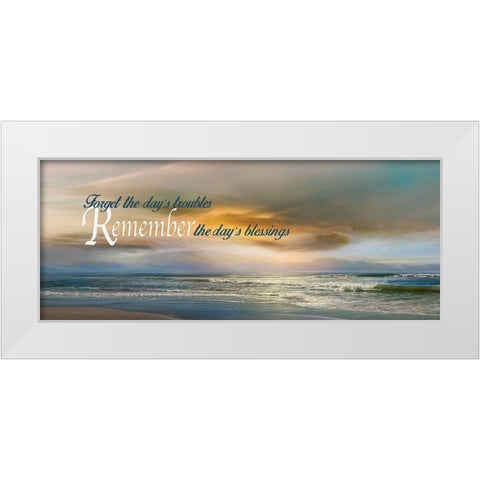 Remember White Modern Wood Framed Art Print by Calascibetta, Mike