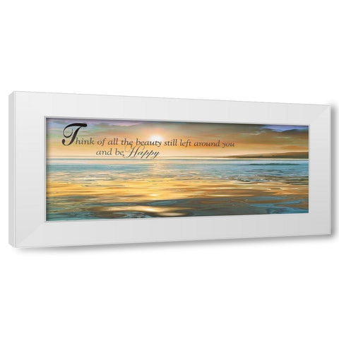 All The Beauty White Modern Wood Framed Art Print by Calascibetta, Mike