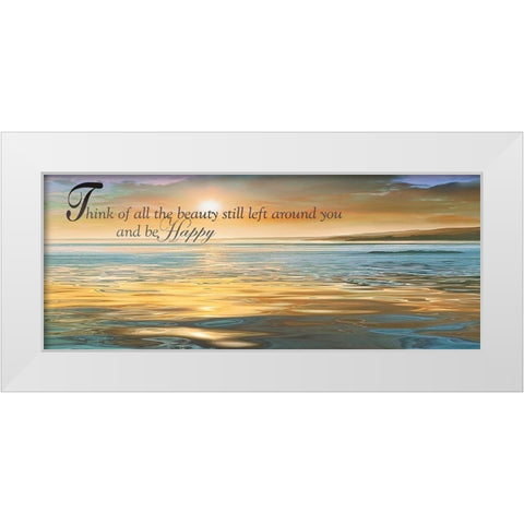 All The Beauty White Modern Wood Framed Art Print by Calascibetta, Mike