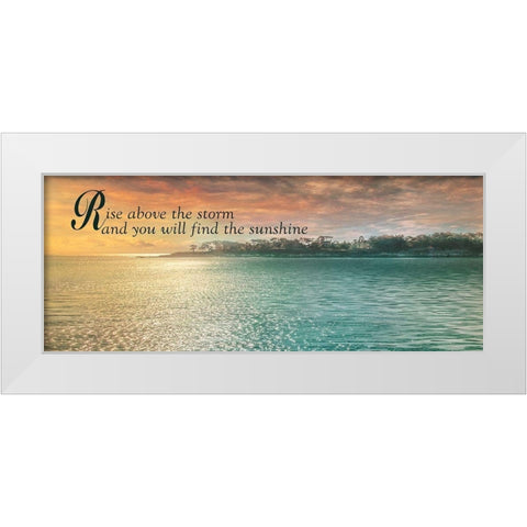 Rise Above White Modern Wood Framed Art Print by Calascibetta, Mike