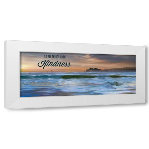 Kindness White Modern Wood Framed Art Print by Calascibetta, Mike