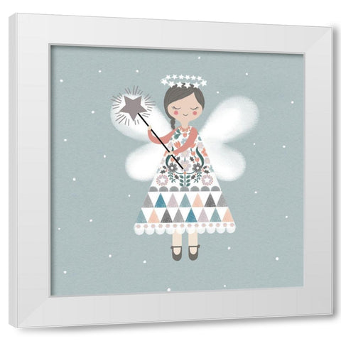 Sweet Star Angel White Modern Wood Framed Art Print by Wren, Jenny